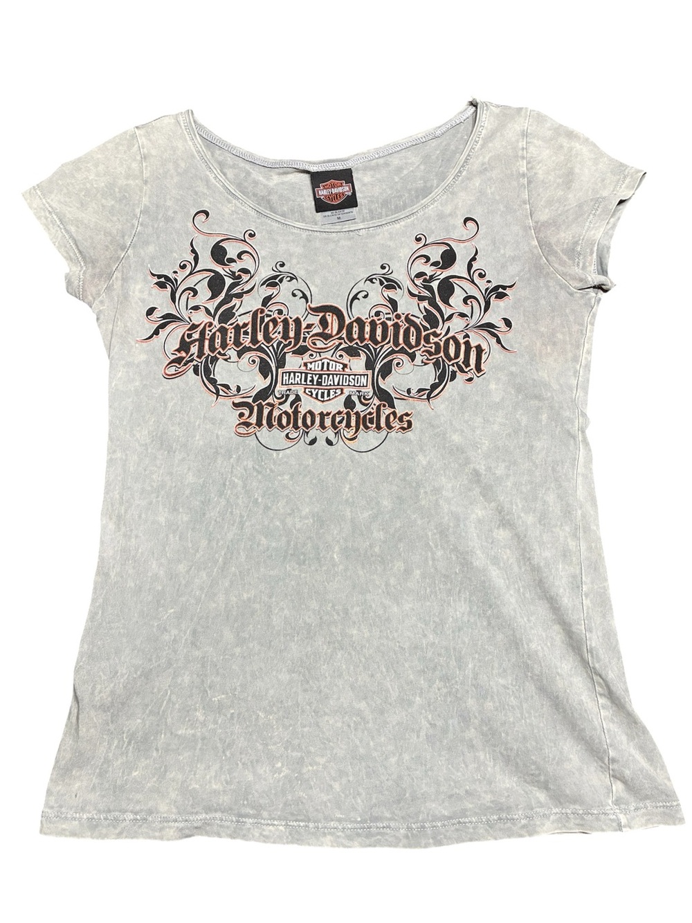 Harley-Davidson Light Gray Graphic Short Sleeve Tee